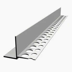 Nouveau TEMPOLISTEL® B105 Profilé de transition pour jonction faux plafond plaque de plâtre et démontable avec un coté à enduire