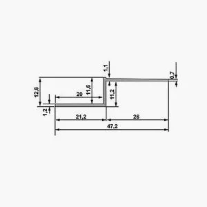 TEMPOLISTEL® A130 Profilé joint creux dimensions