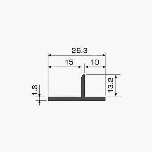 TEMPOLISTEL® A120 Profilé T dimensions