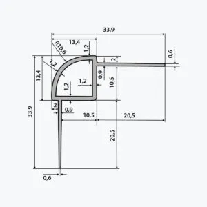 tempolistel-b113-profile-protege-angle-arrondi-pour-cloison-tecnic-dimension 3