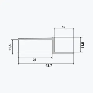 TEMPOLISTEL® A101 Schattenfugenprofil