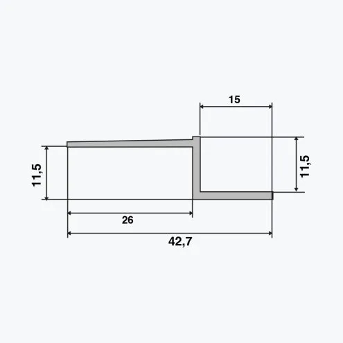 TEMPOLISTEL® A101 Schattenfugenprofil