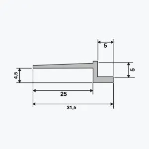 TEMPOLISTEL® A103 Schattenfugenprofil