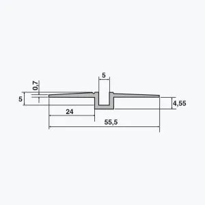 TEMPOLISTEL® A104 Schattenfugenprofil
