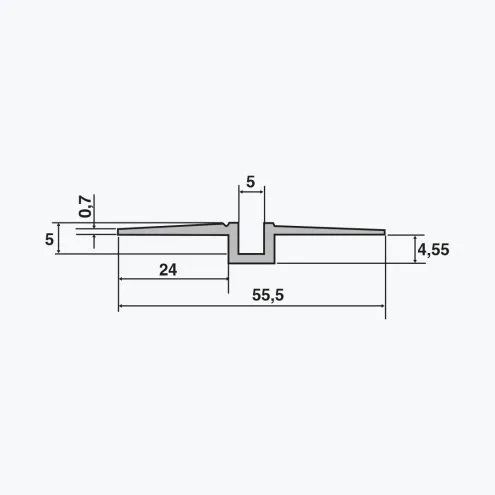 TEMPOLISTEL® A104 Schattenfugenprofil