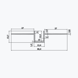 TEMPOLISTEL® A105 Schattenfugenprofil – Bild 2