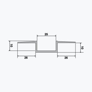 TEMPOLISTEL® A106 Schattenfugenprofil – Bild 2