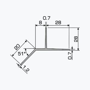 TEMPOLISTEL® A127 Unterkantenschutzprofil – Bild 2