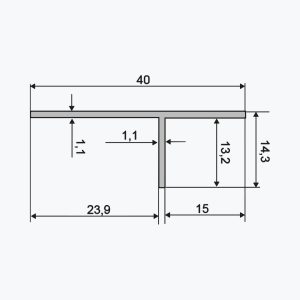 TEMPOLISTEL® A134 T-Profil – Bild 2
