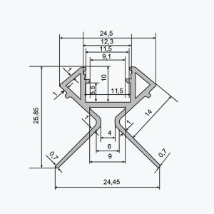TEMPOLISTEL® A138 LED-Kantenschutzprofil – Bild 2