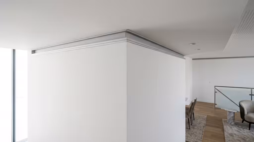 Aluminium-Schattenfugenprofil für Trockenbauwände